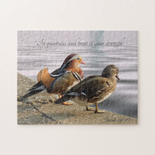 Puzzle couple de canards mandarins