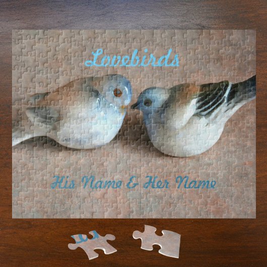 Puzzle Couple de Lovebirds avec son et ses noms