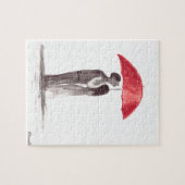 Puzzle Couple de parapluie rouge (Horizontal)