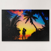 Puzzle Couple embrassant (Horizontal)