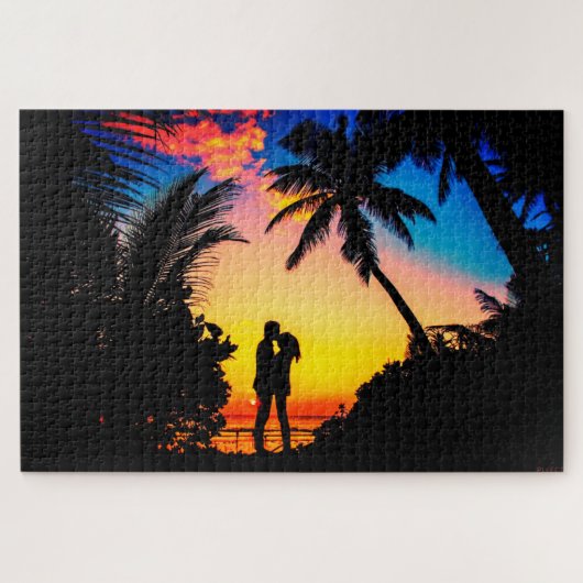 Puzzle Couple embrassant (Horizontal)