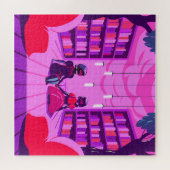 Puzzle Couple in Uniforms by a House (Horizontal)
