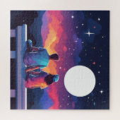 Puzzle Couple qui regarde les étoiles (Horizontal)