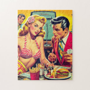 Puzzle Couple Rétro des Années 50