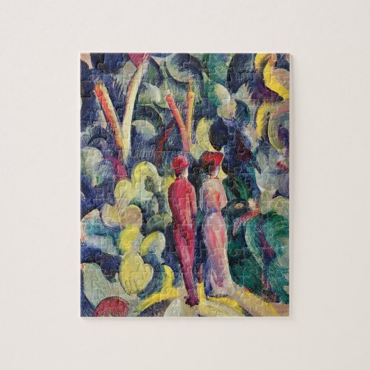 Puzzle Couple sur le chemin forestier par August Macke (Vertical)