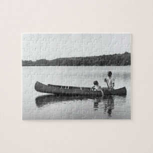 Puzzle Couples dans un canoë