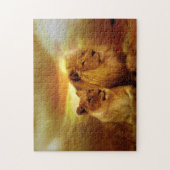 Puzzle Couples de lions (Vertical)
