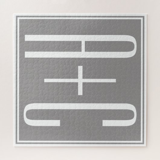 Puzzle Couples - ongles ou autres textes | Blanc et gris (Horizontal)