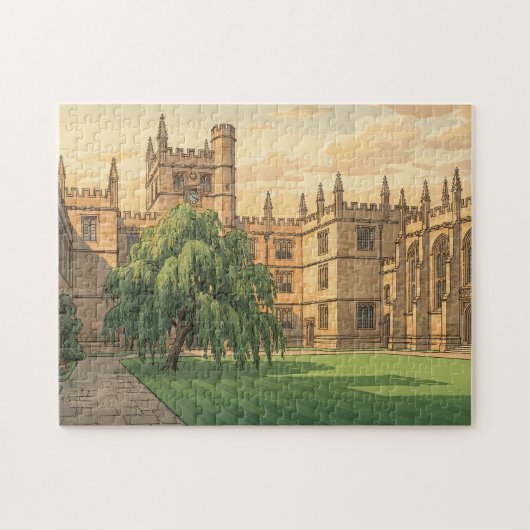 Puzzle Cour intérieure de l'Université d'Oxford (Horizontal)