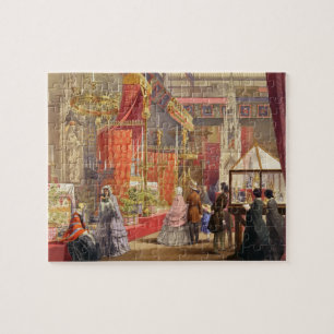 Puzzle Cour médiévale, conçue par Pugin, plat 40 de "