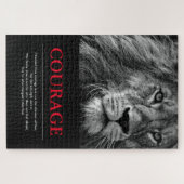 Puzzle Courage Lion Motivationnel Inspiration (Horizontal)