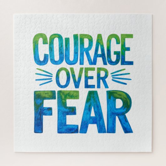 Puzzle Courage plutôt que la peur (Vertical)