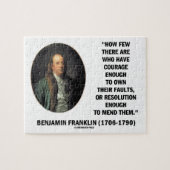 Puzzle Courage Possède Leurs Fautes Résolution Franklin C (Horizontal)