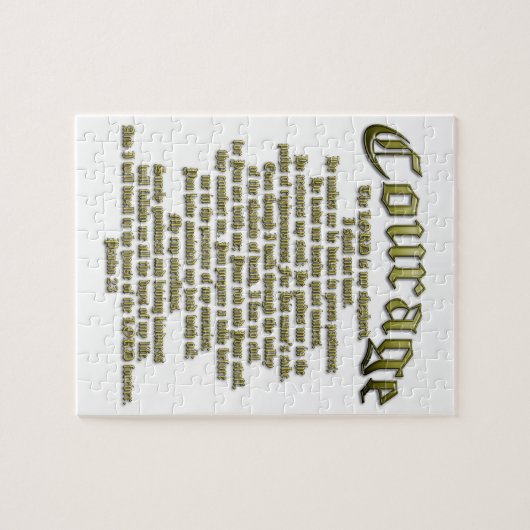 Puzzle Courage - psaume 23 (Horizontal)