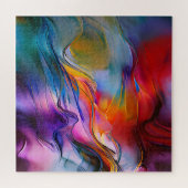 Puzzle "Courants chromatiques" Abstrait contemporain (Horizontal)