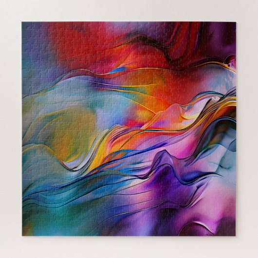 Puzzle "Courants chromatiques" Abstrait contemporain (Vertical)