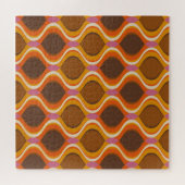 Puzzle Courbes rétro : 60s-les années 70 Wallpaper Textur (Horizontal)