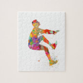Puzzle Coureur à l'aquarelle (Vertical)