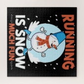 Puzzle Coureur par temps froid - Courir est neige beaucou (Horizontal)