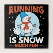Puzzle Coureur par temps froid - Courir est neige beaucou (Vertical)