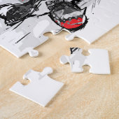 Puzzle Coureur plat de moto de voie de speed-way (Côté)