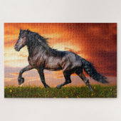 Puzzle Courir au coucher du soleil (Horizontal)