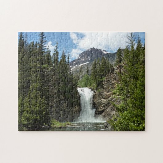 Puzzle Courir Eagle Falls au parc national des Glaciers (Horizontal)