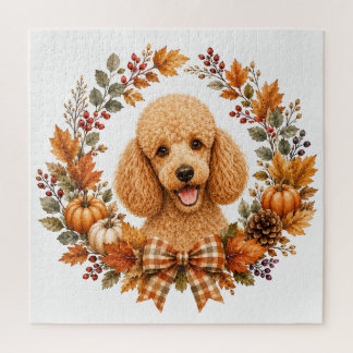 Puzzle Couronne de Poodle Automne