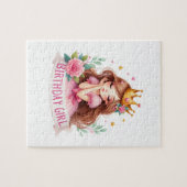 Puzzle Couronne de princesse d'anniversaire (Horizontal)