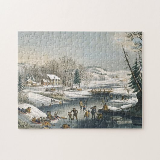 Puzzle Courrier et Ives Matin d'hiver (Horizontal)