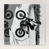 Puzzle Course à travers l'eau - Motocross Rider (Horizontal)