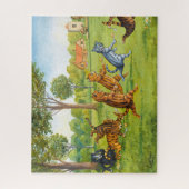 Puzzle Course aux oeufs et cuillères par Louis Wain (Vertical)