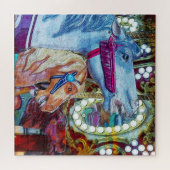 Puzzle Course de chevaux de carrousel (Horizontal)