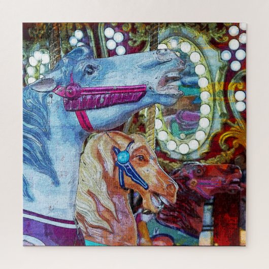 Puzzle Course de chevaux de carrousel (Vertical)