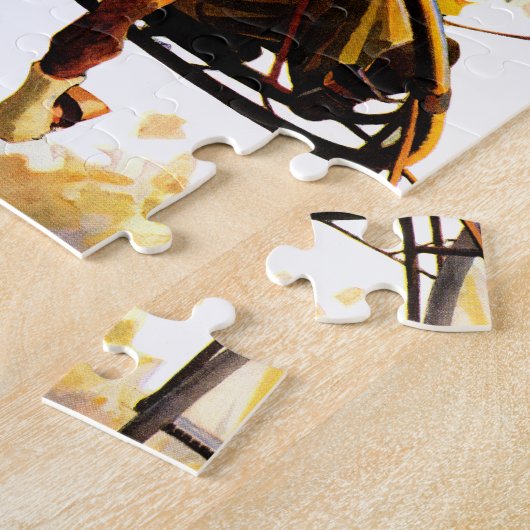 Puzzle Course de harnais (Côté)