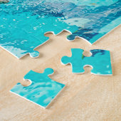 Puzzle Course de natation pour chiens (Côté)