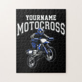 Puzzle Course Motocross Dirt Bike Rider personnalisée (Vertical)