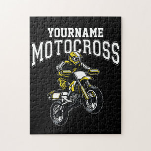 Puzzle Course personnalisée de pilote de moto tout‑terrai