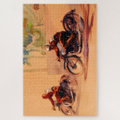 Puzzle "Course Vintage de moto" (Vertical)
