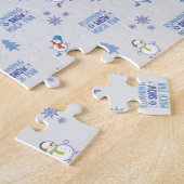 Puzzle Courses hivernales - Arbre de Noël de Snowman (Côté)