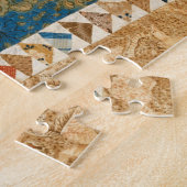 Puzzle courtepointe d'oies volantes (Côté)