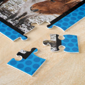 Puzzle Cousin 12 Photo Collage Comique Livre amusant Bleu (Côté)