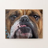 Puzzle Coussin de jet de Bouledogue Anglais (Horizontal)