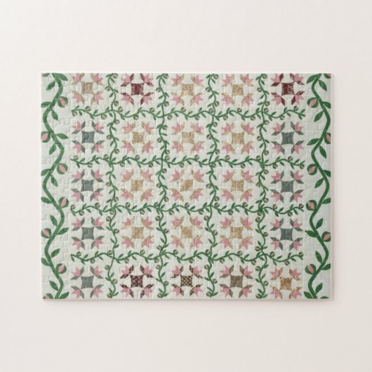 Puzzle Couvercle en rose et vert (Horizontal)
