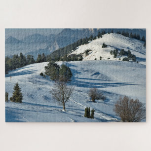 Puzzle couvert de neige de montagne Pittoresque