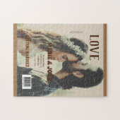 Puzzle couverture de magazine de mariage simple et minima (Horizontal)