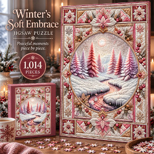 Puzzle Couverture Douce Étreinte de l'Hiver Paysage Hiver