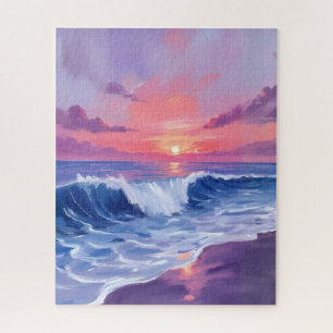 Puzzle Cove de Cotton Candy   Aquarelle Océan Rose