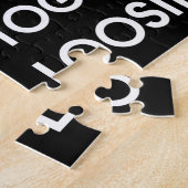 Puzzle COVID-19 ~ Typographie noir et blanc (Côté)