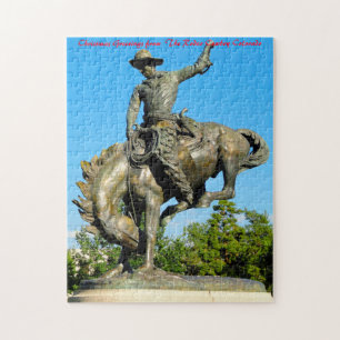 Puzzle Cow-boy de Rodéo Colorado. Vœux de Noël
